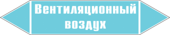 Маркировка трубопровода "вентиляционный воздух" (пленка, 507х105 мм) - Маркировка трубопроводов - Маркировки трубопроводов "ВОЗДУХ" - ohrana.inoy.org